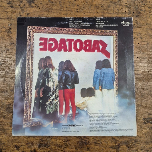 Black Sabbath - Sabotage 1981 LP