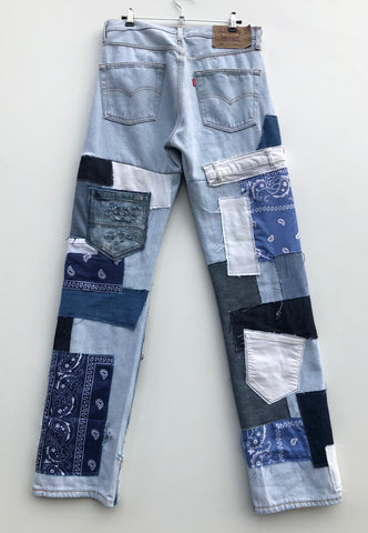 Jeans Levis 80’s USA Patchwork Trouble Garage