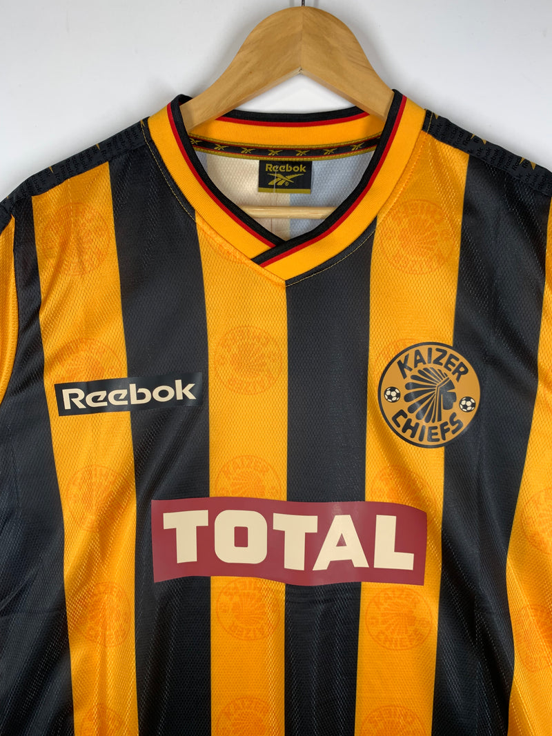 Maglia calcio Reebok Kaizer Chiefs 1998 Tg. M Vintage Replica