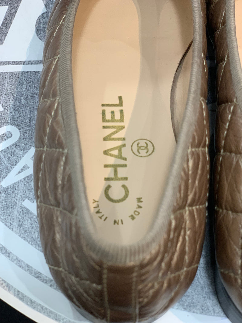 Ballerine in Pelle Chanel trapuntate 35,5