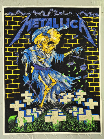 Vintage CUSTOM PATCH Metallica Cover 90's