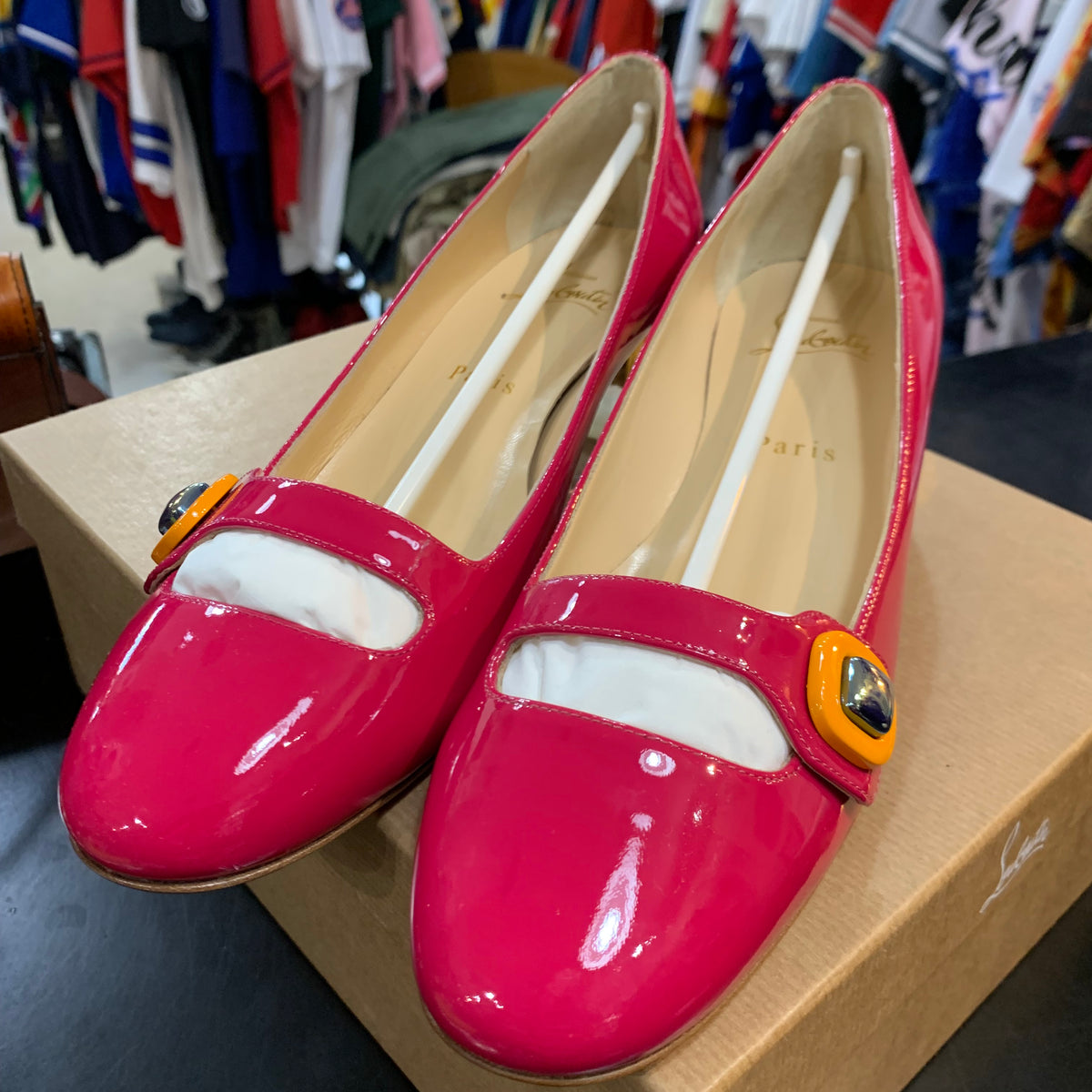 Ballerine in Pelle Christian Louboutin N.39 Made in Italy