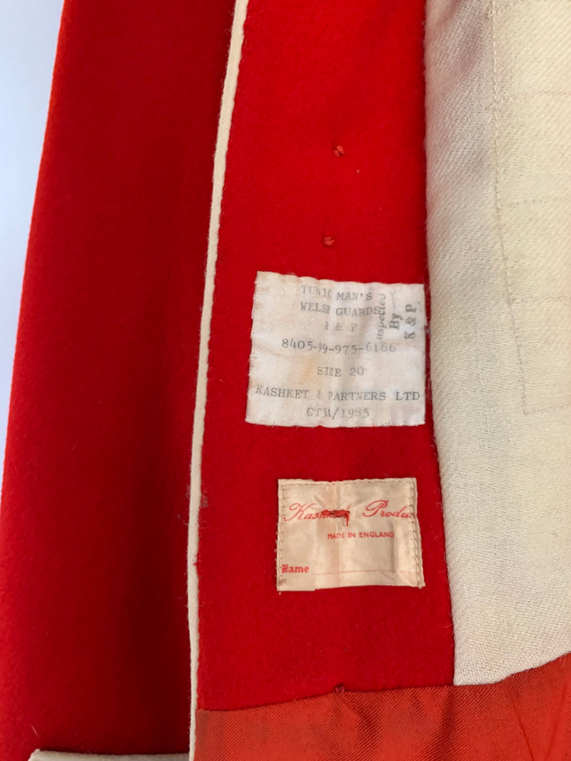 Tunica Rossa Cerimoniale British Army Irish Guards Originale