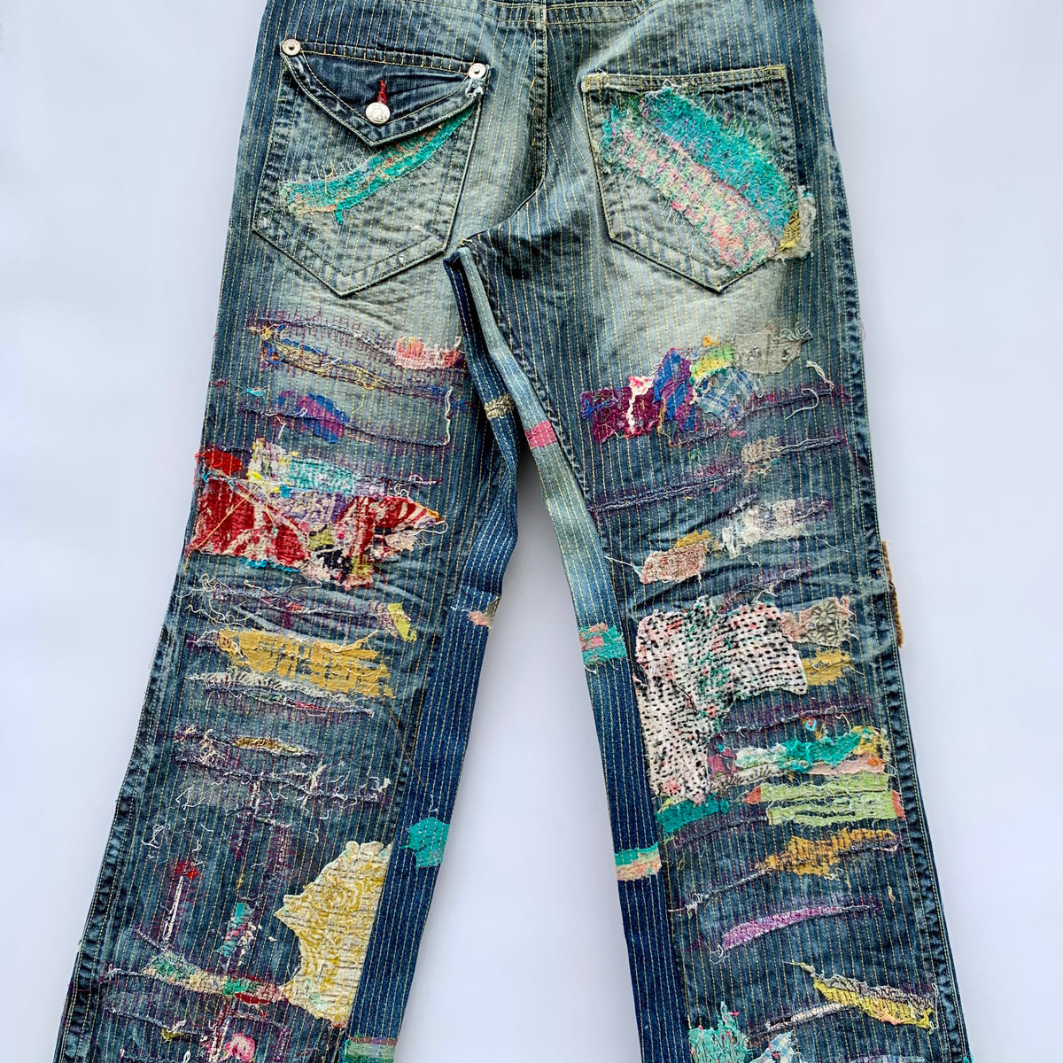 Jeans Oniarai Custom Japan Sashiko Rework Tg.32