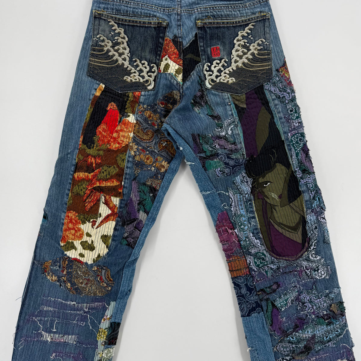 Jeans Evisu Rework Japan Embroidered Tg.32