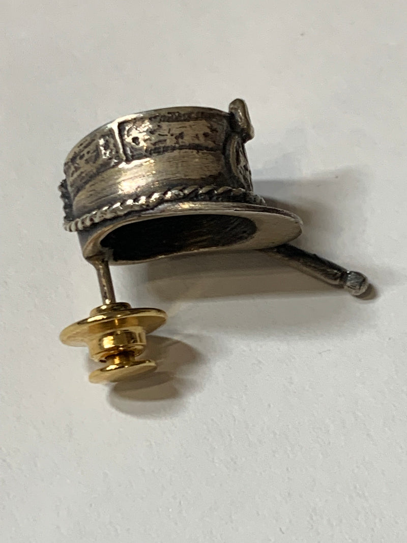 Spilla argento bavero militare