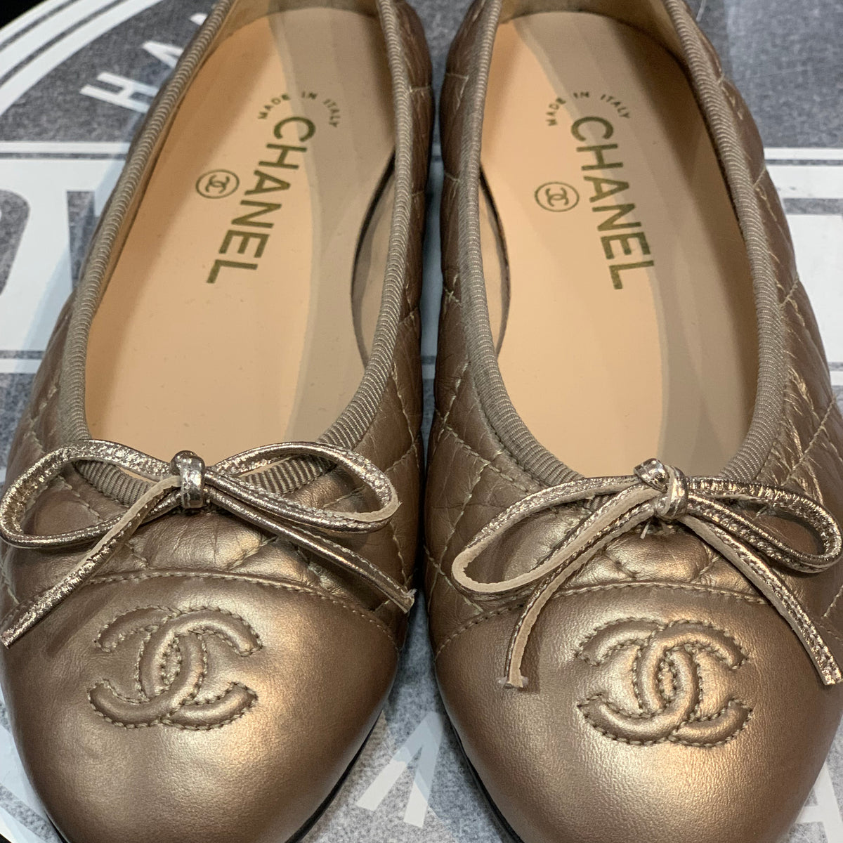 Ballerine in Pelle Chanel trapuntate 35,5