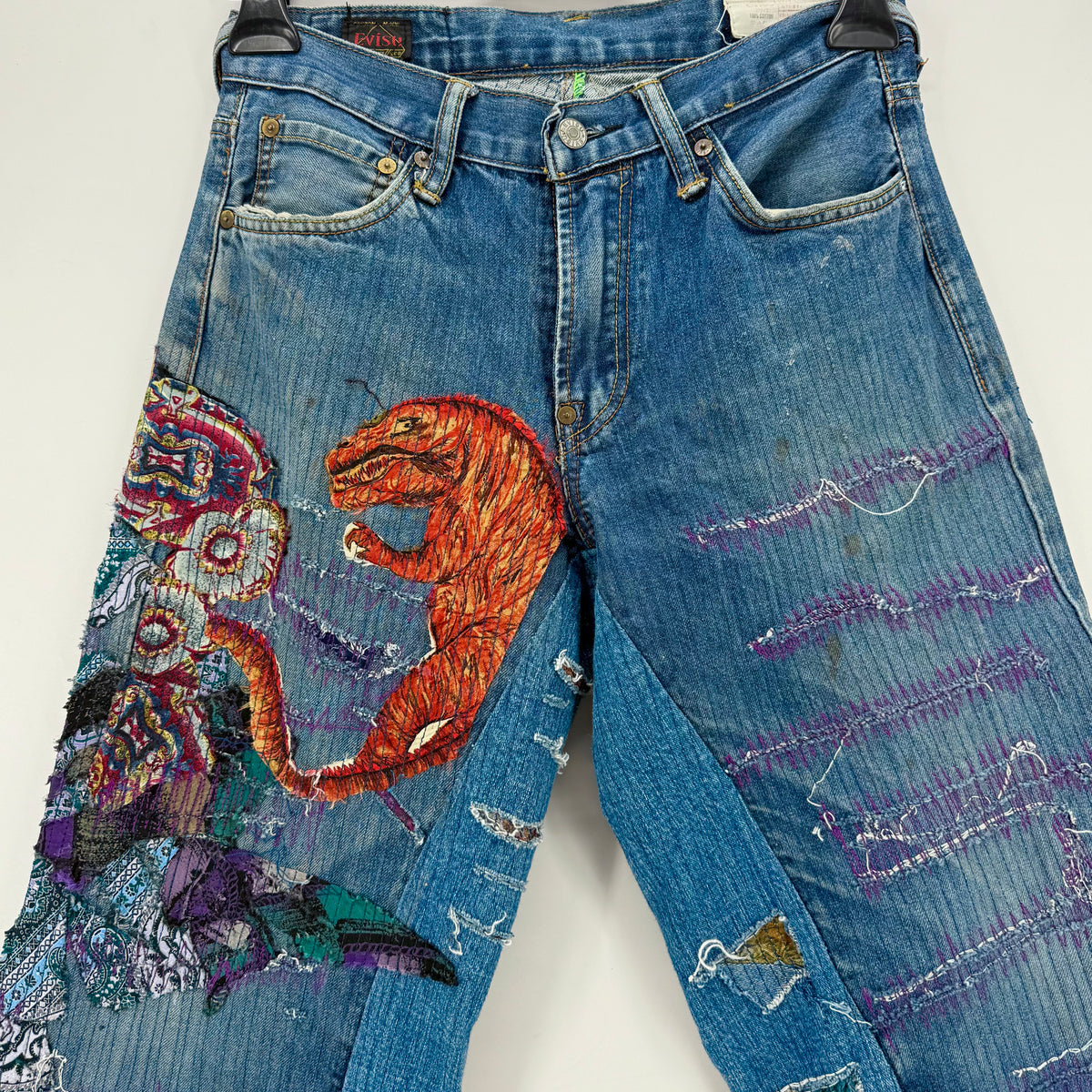 Jeans Evisu Rework Japan Embroidered Tg.32