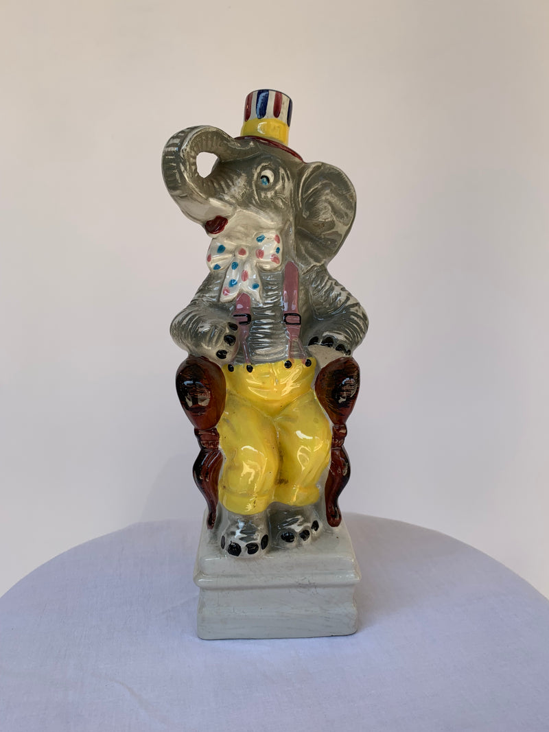 Decanter vintage in ceramica elefante - Calamassi