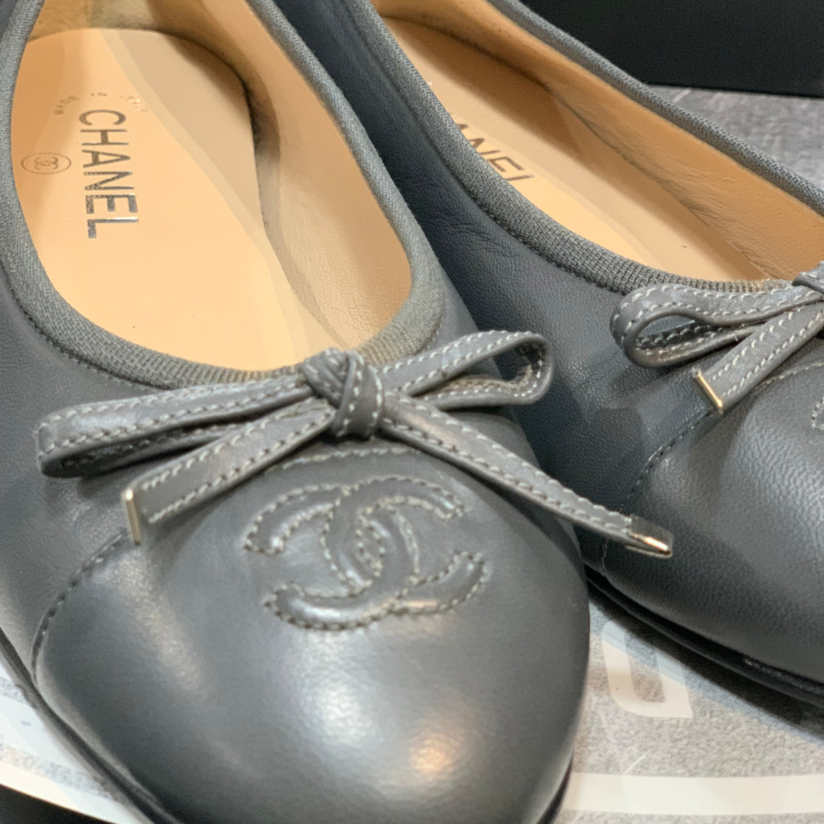 Ballerine in Pelle Chanel classiche n.39