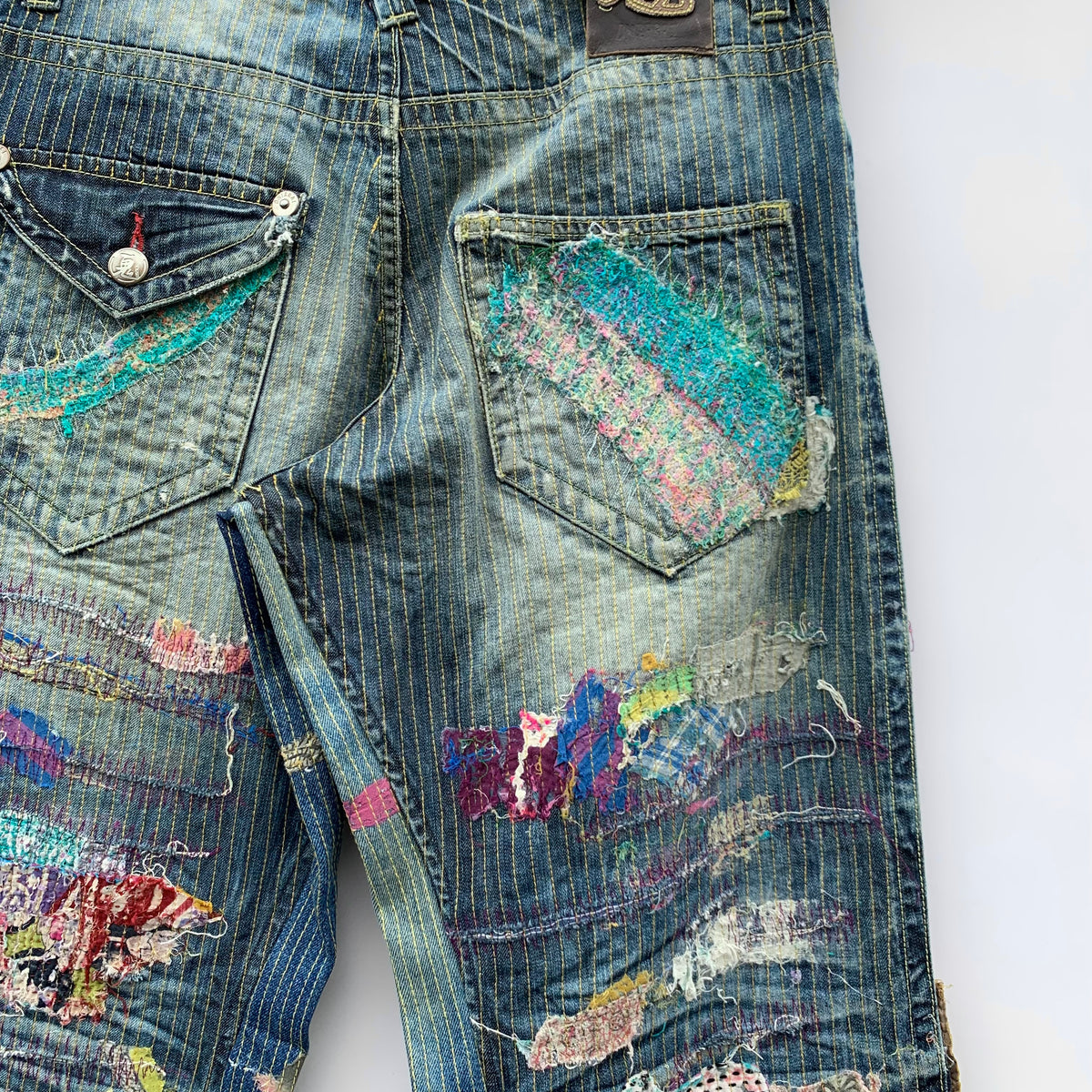 Jeans Oniarai Custom Japan Sashiko Rework Tg.32