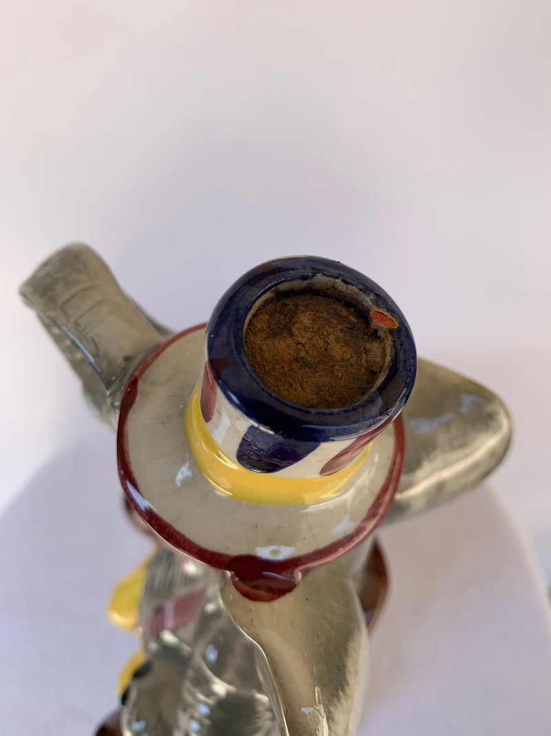 Decanter vintage in ceramica elefante - Calamassi