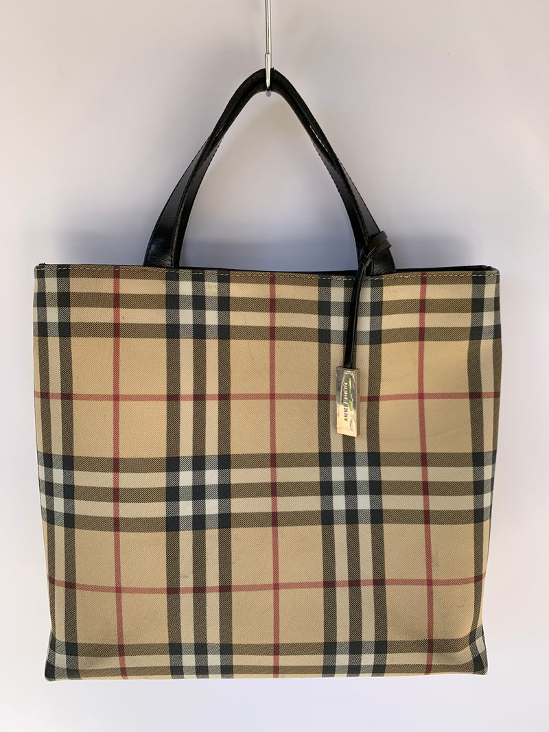 Borsa a mano Burberry vintage - motivo Nova Check