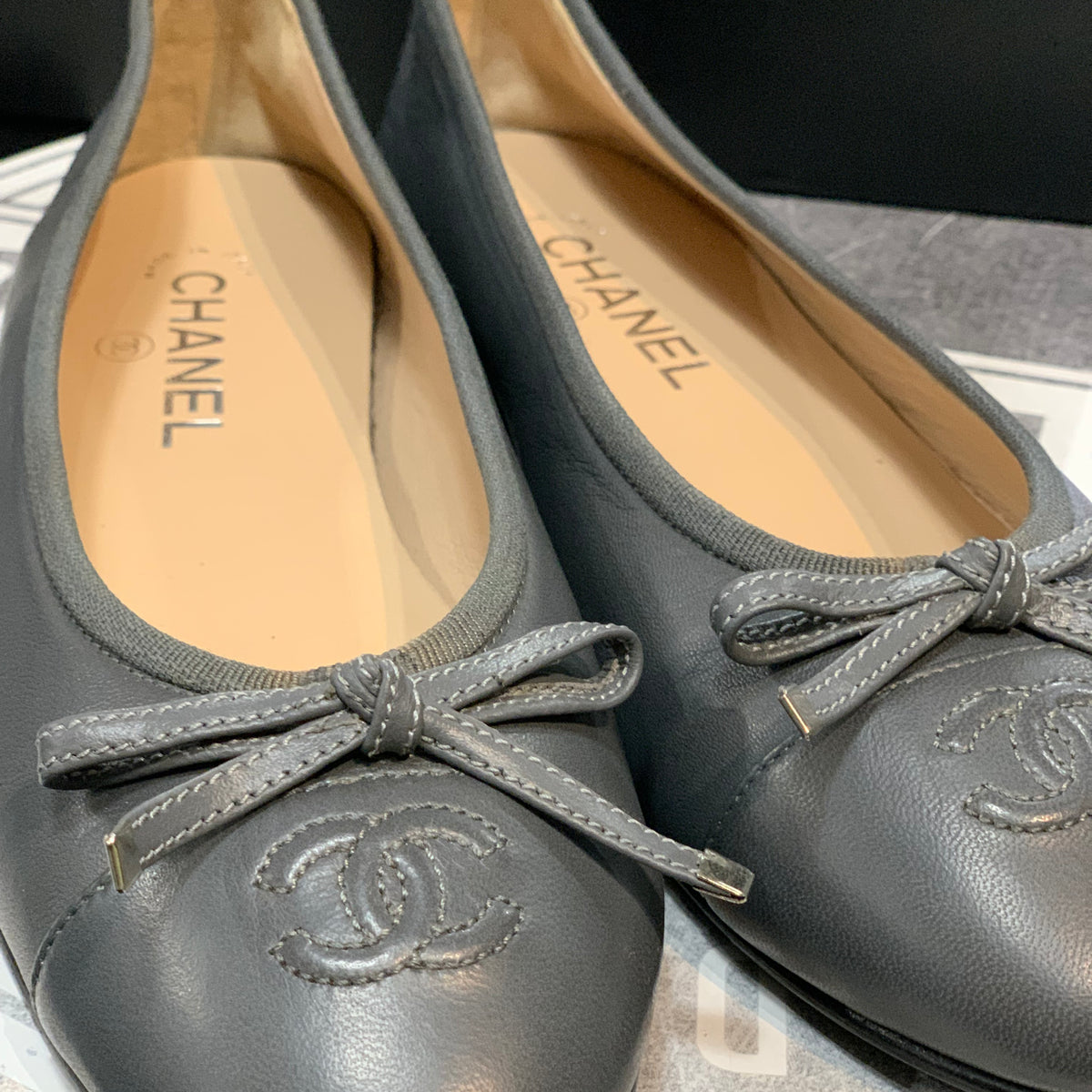 Ballerine in Pelle Chanel classiche n.39