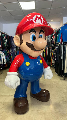 SUPER MARIO BROS statua Resina Alta 180 Cm Nintendo Mega Rara Pezzo Unico Nes