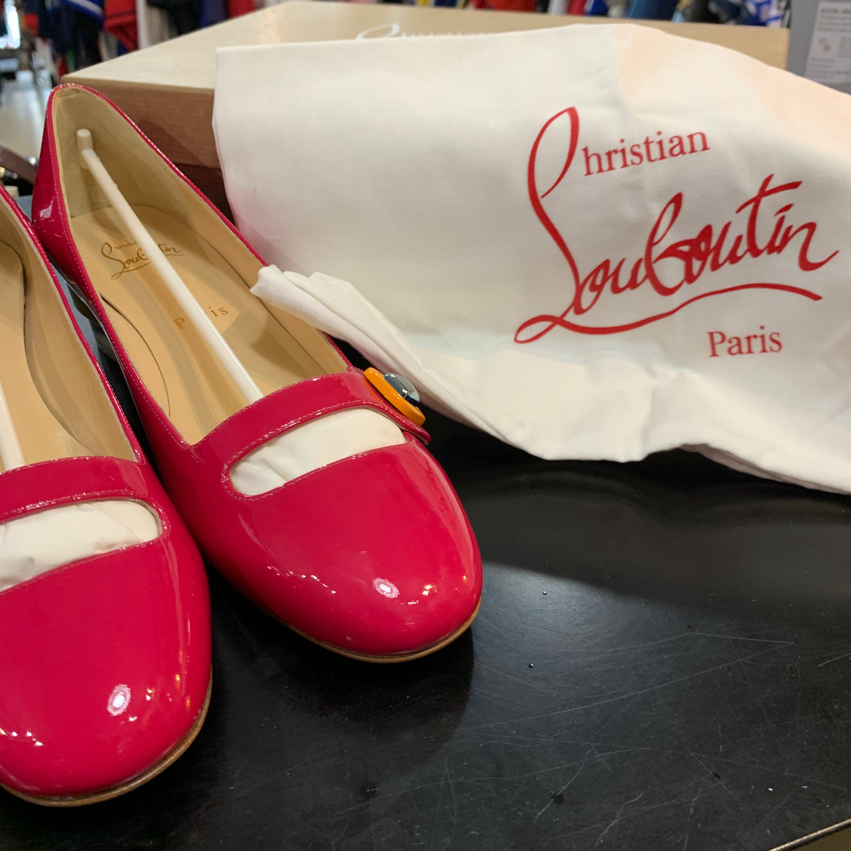 Ballerine in Pelle Christian Louboutin N.39 Made in Italy