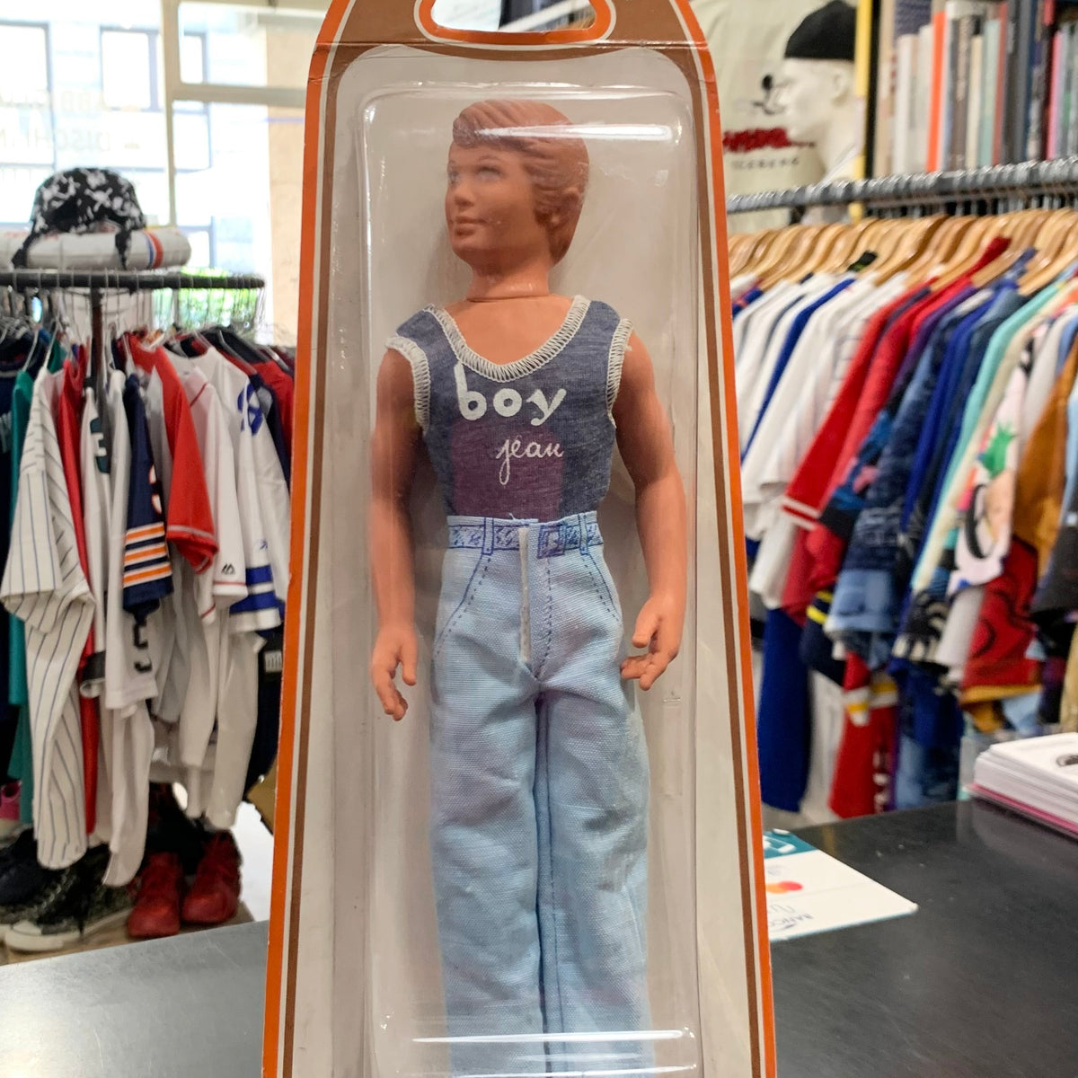 Bambola Boy Jeans Furga 1970 - sigillata, Made in Italy