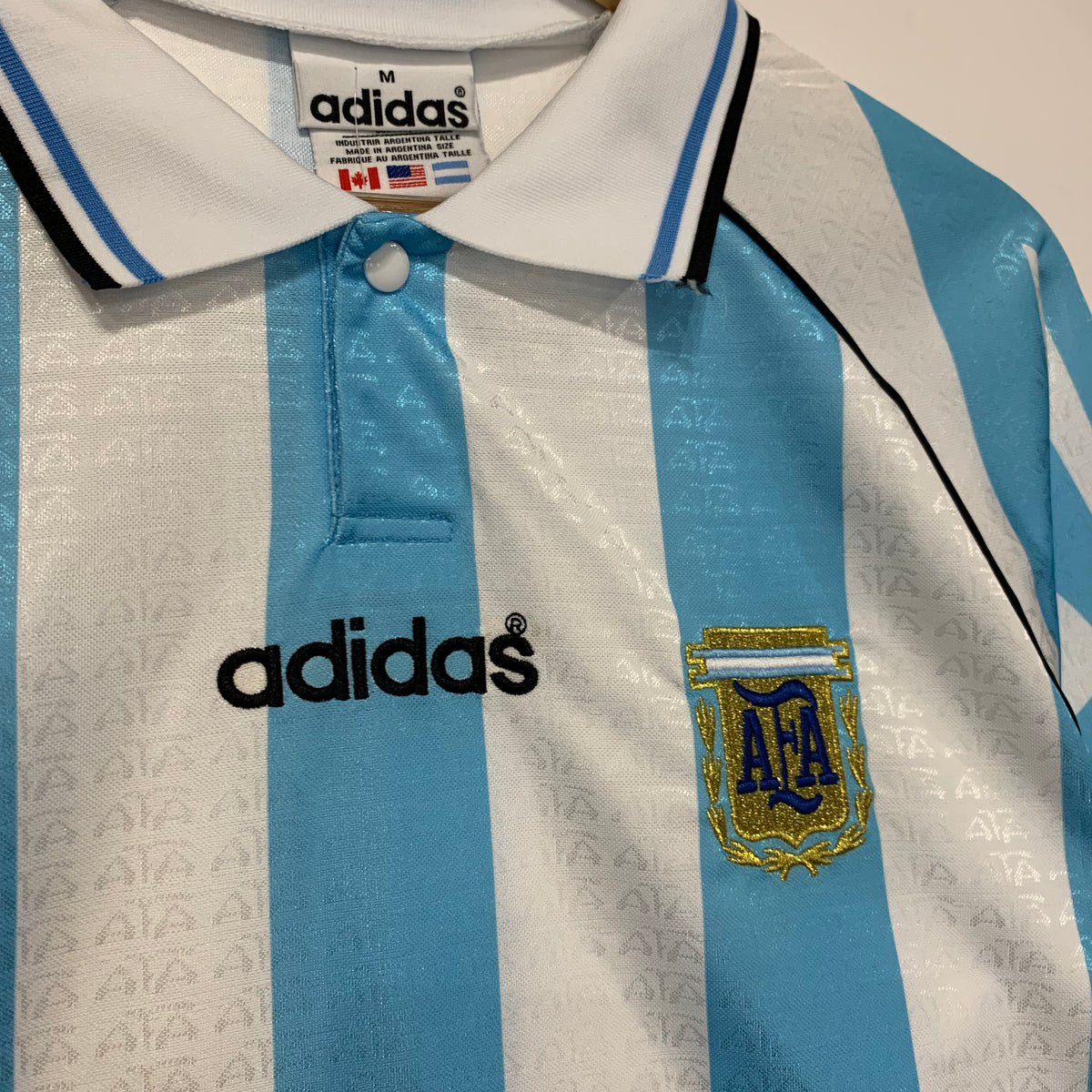 Maglia calcio Adidas Argentina Tg.M 1996 Vintage Replica