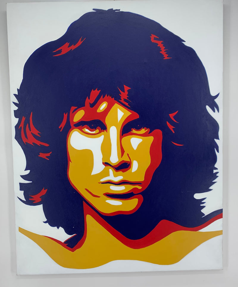 Quadro S.Montana Canvas 70x90 Tribute Jim Morrison Pop Art