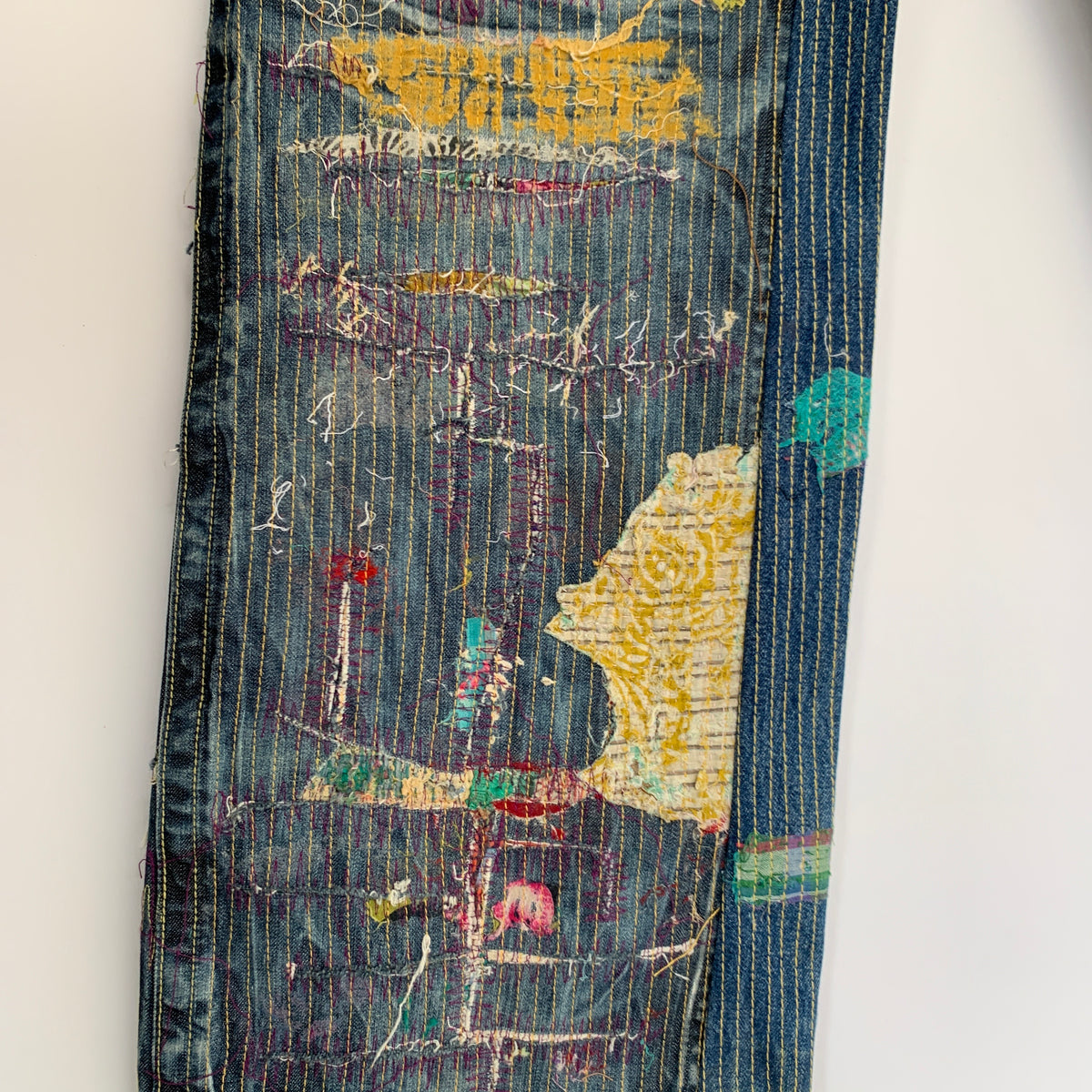 Jeans Oniarai Custom Japan Sashiko Rework Tg.32