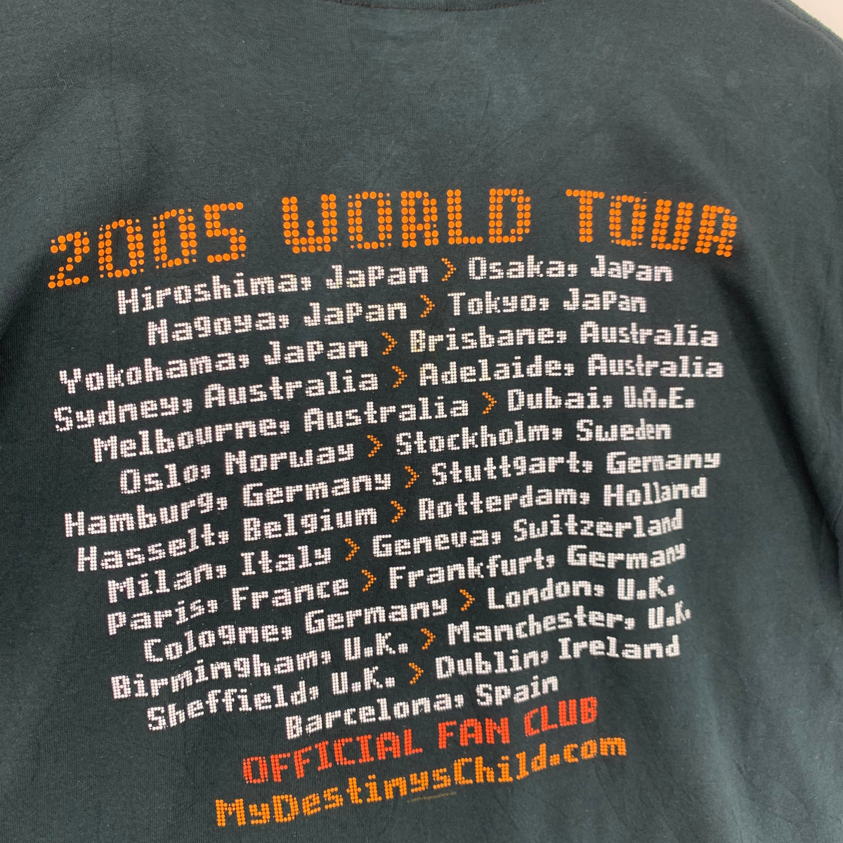 Destiny’s Child Vintage T-Shirt World Tour 2001