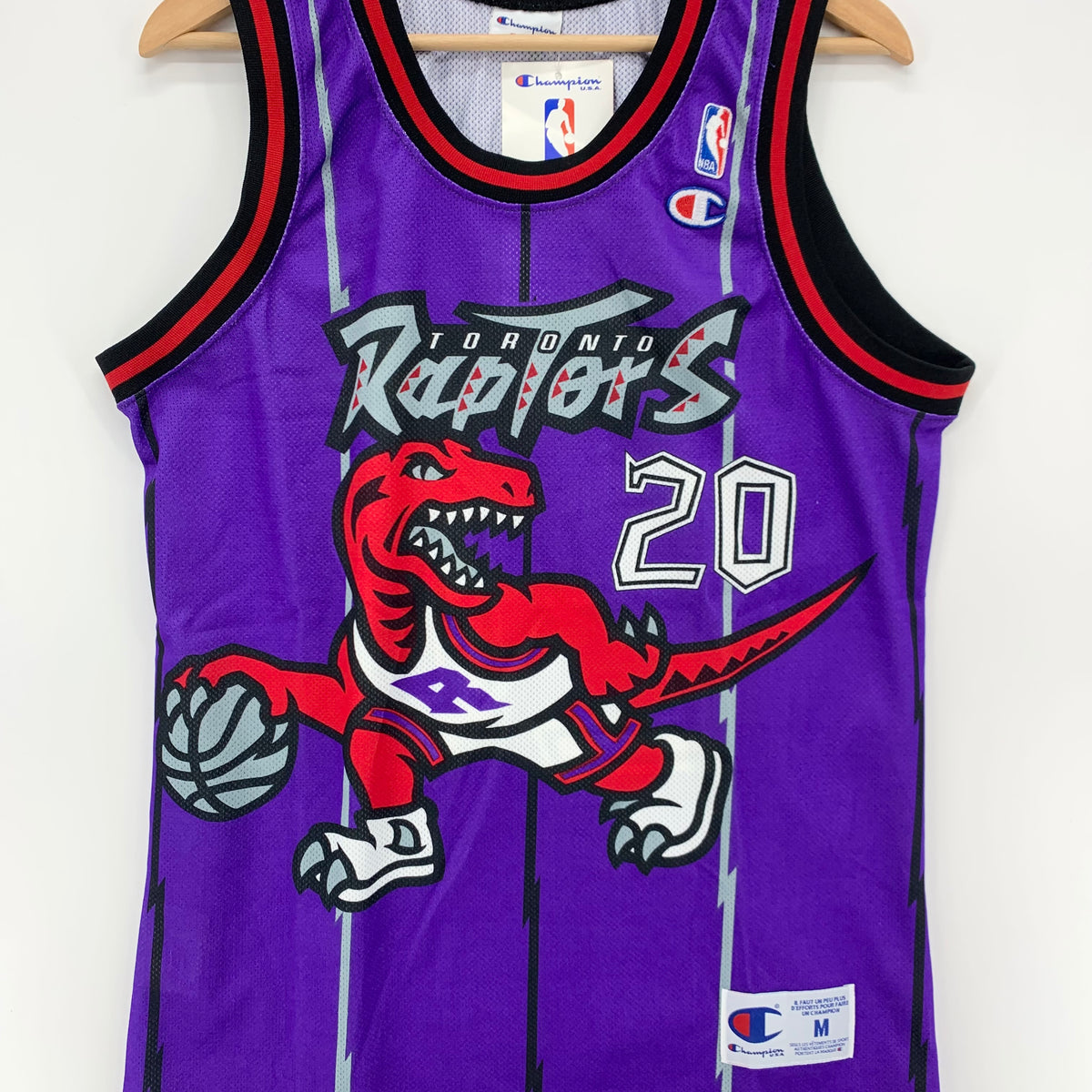 Maglia NBA Toronto Raptors Stoudamire Champion Vintage Anni 90’s Deadstock Tg. M