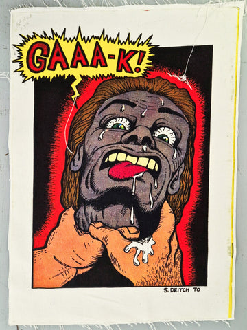 CUSTOM PATCH Trhilling Murder Comics "GAAA-K!"