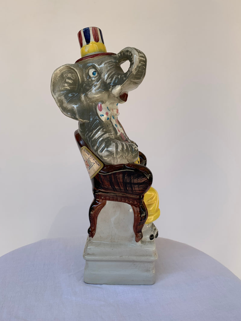 Decanter vintage in ceramica elefante - Calamassi
