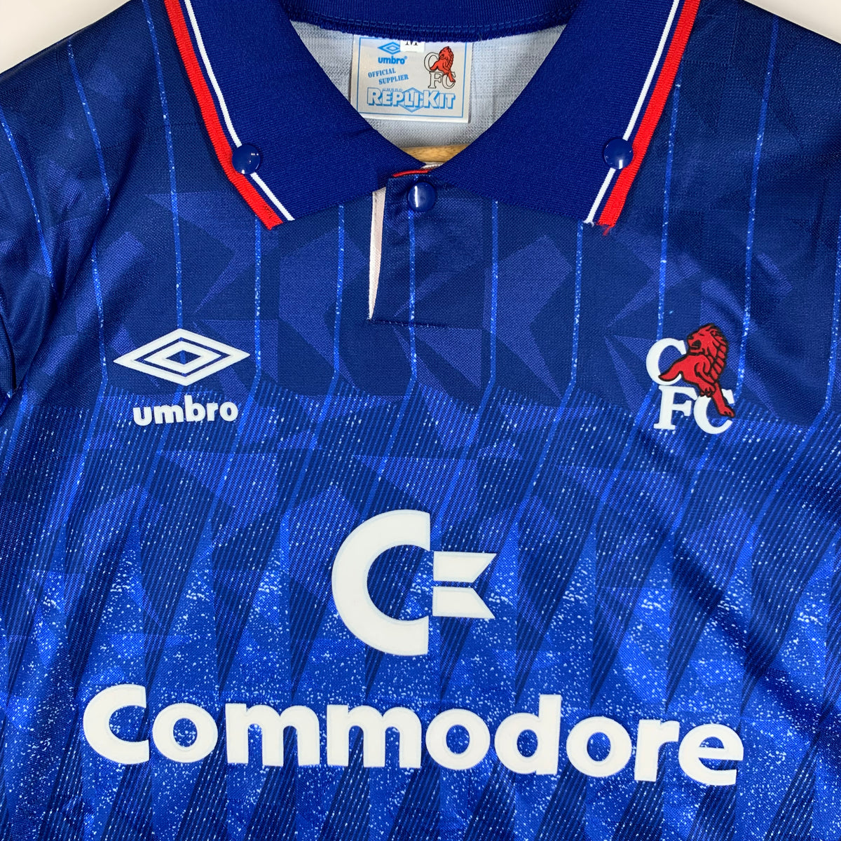 Maglia calcio Umbro Chelsea 1991 Tg. M Vintage Replica
