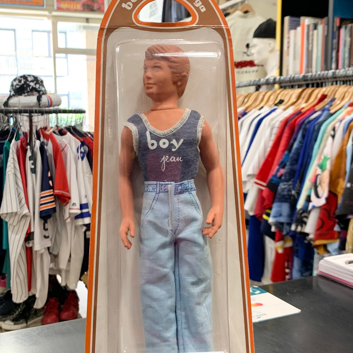 Bambola Boy Jeans Furga 1970 - sigillata, Made in Italy