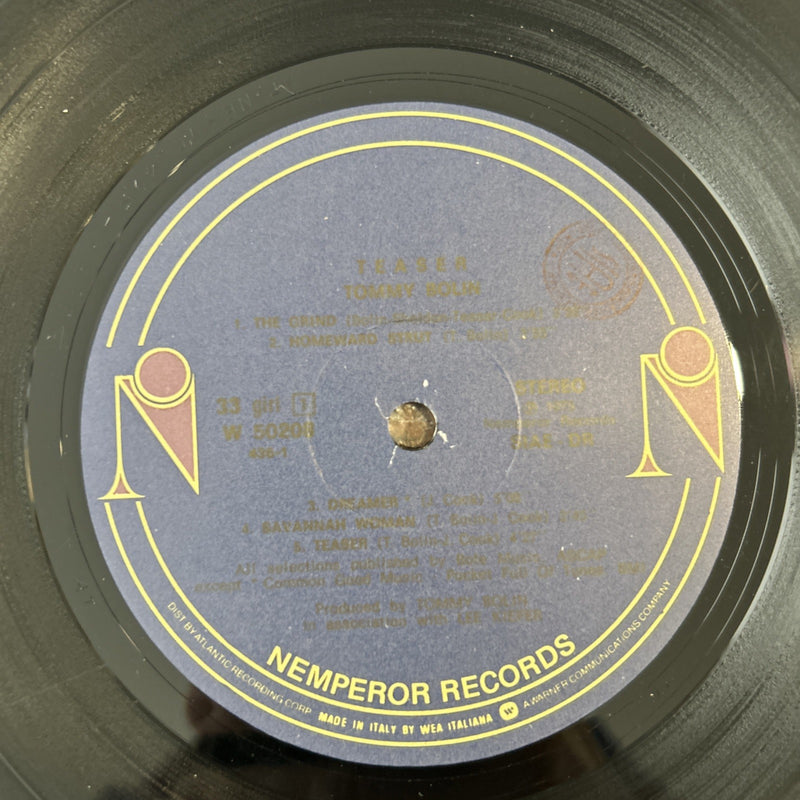 LP Tommy Bolin - Teaser W 50208 1975 Made In Italy Blues Rock Vinile