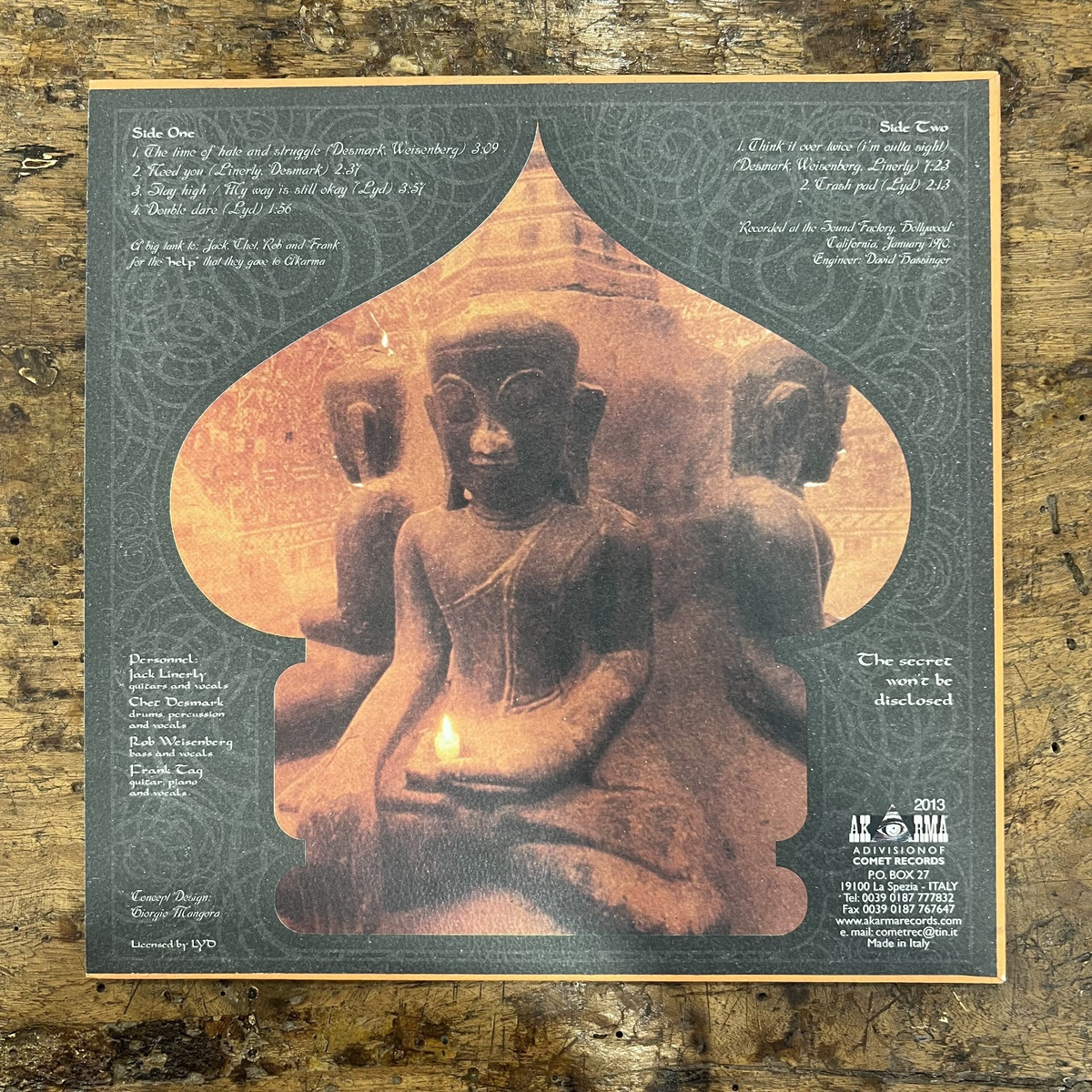 10" Vinyl Rock Lyd- Lyd Space Rock Psychedelic Rock Italy 2013
