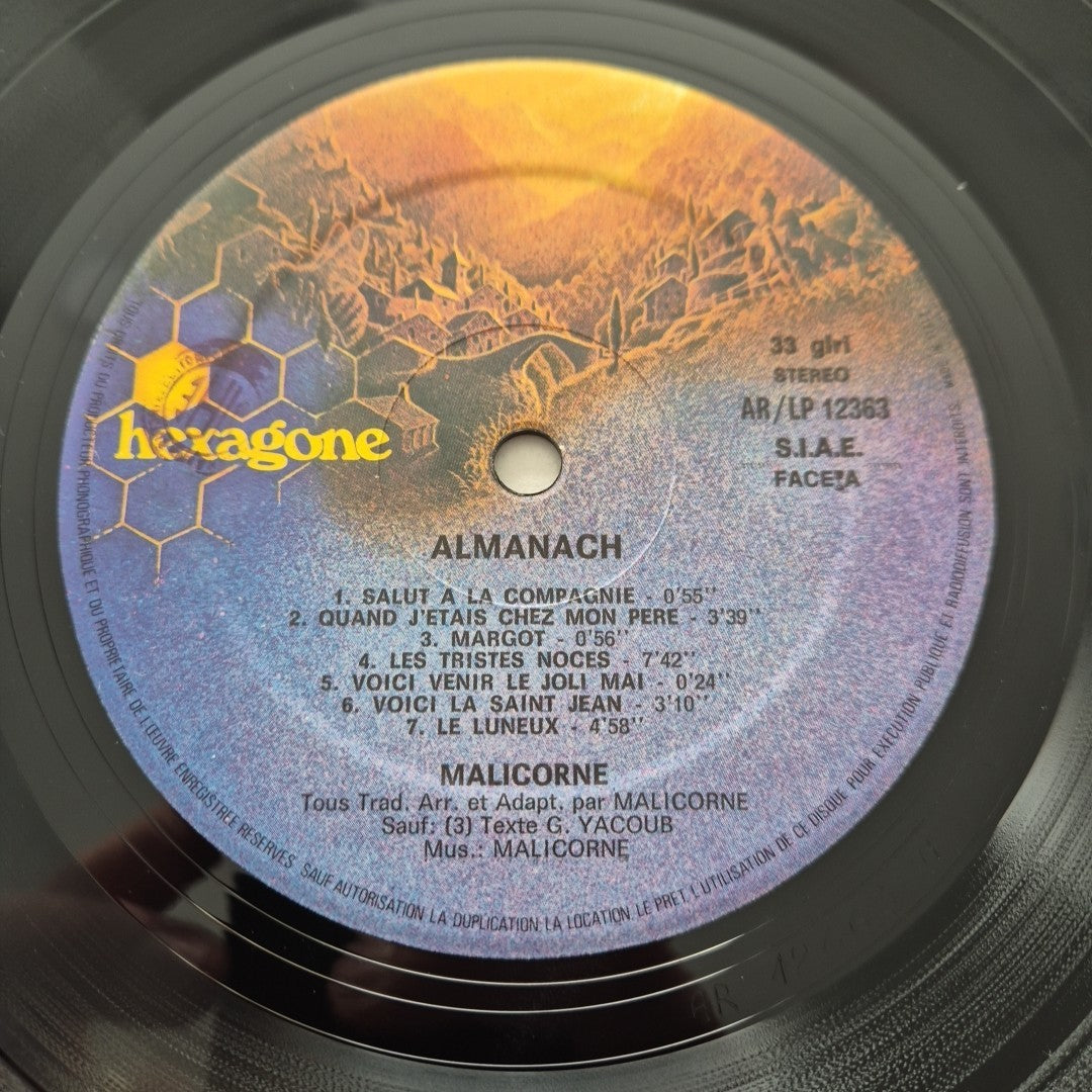 LP Malicorne - Almanach AR/LP 12363 Made In Italy 1979 Musica Rock Vinile