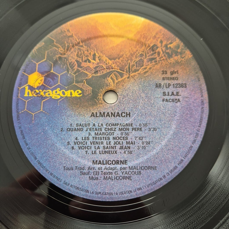 LP Malicorne - Almanach AR/LP 12363 Made In Italy 1979 Musica Rock Vinile