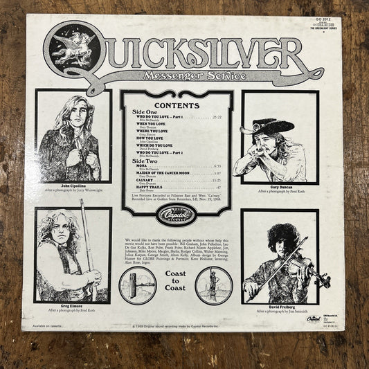 LP Quicksilver Messenger Service - Happy Trails GO 2012 Vinile 1969 Acid Rock