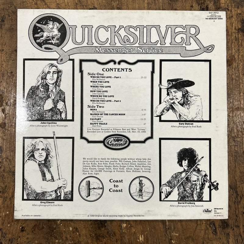 LP Quicksilver Messenger Service - Happy Trails GO 2012 Vinile 1969 Acid Rock