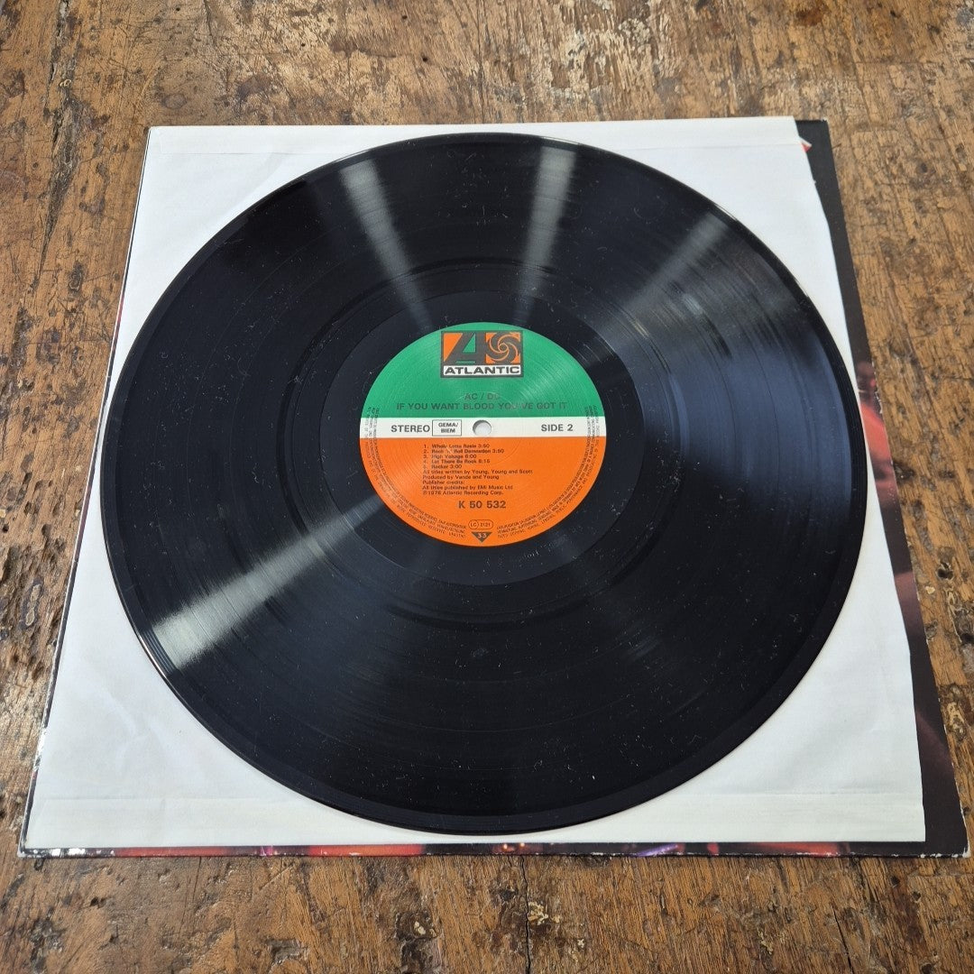 LP AC/DC - If You Want Blood You've Got It K 50 532 Hard Rock Vinile 12