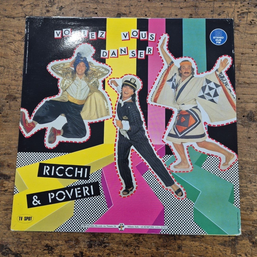 LP Ricchi E Poveri Voulez Vous Danser BR 56057 ITALY 1983 Musica Italiana Pop