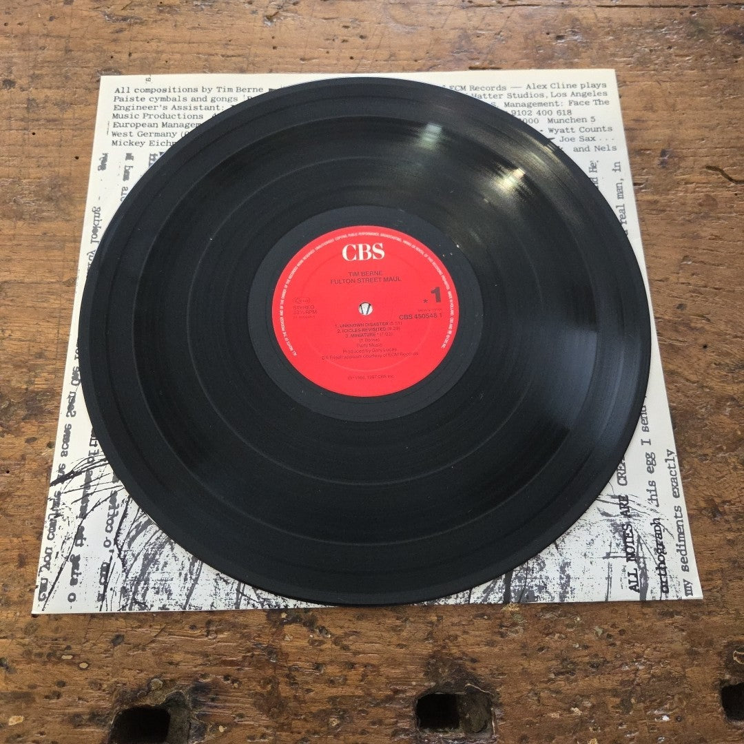 LP Tim Berne - Fulton Street Maul CBS 450548 1  Jazz Vinile 1986 Made In UK
