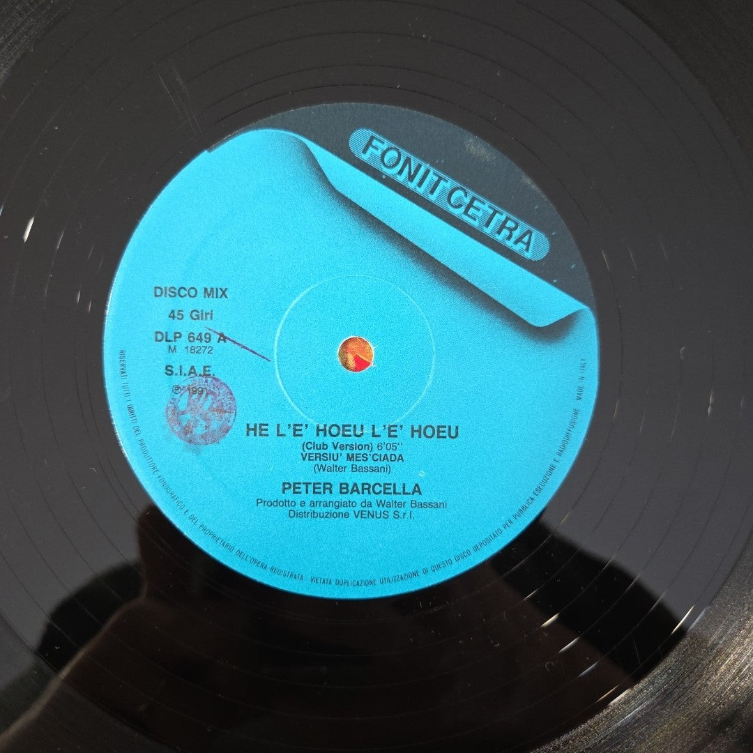 LP Peter Barcella - He L'è Hoeu L'è Hoeu DLP 649 1991 Made In Italy