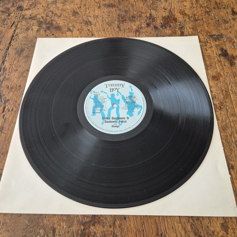 LP Tommy Boy - Afrika Bambaata Soulsonic Force Shango AFRX 3 Vinile Disco
