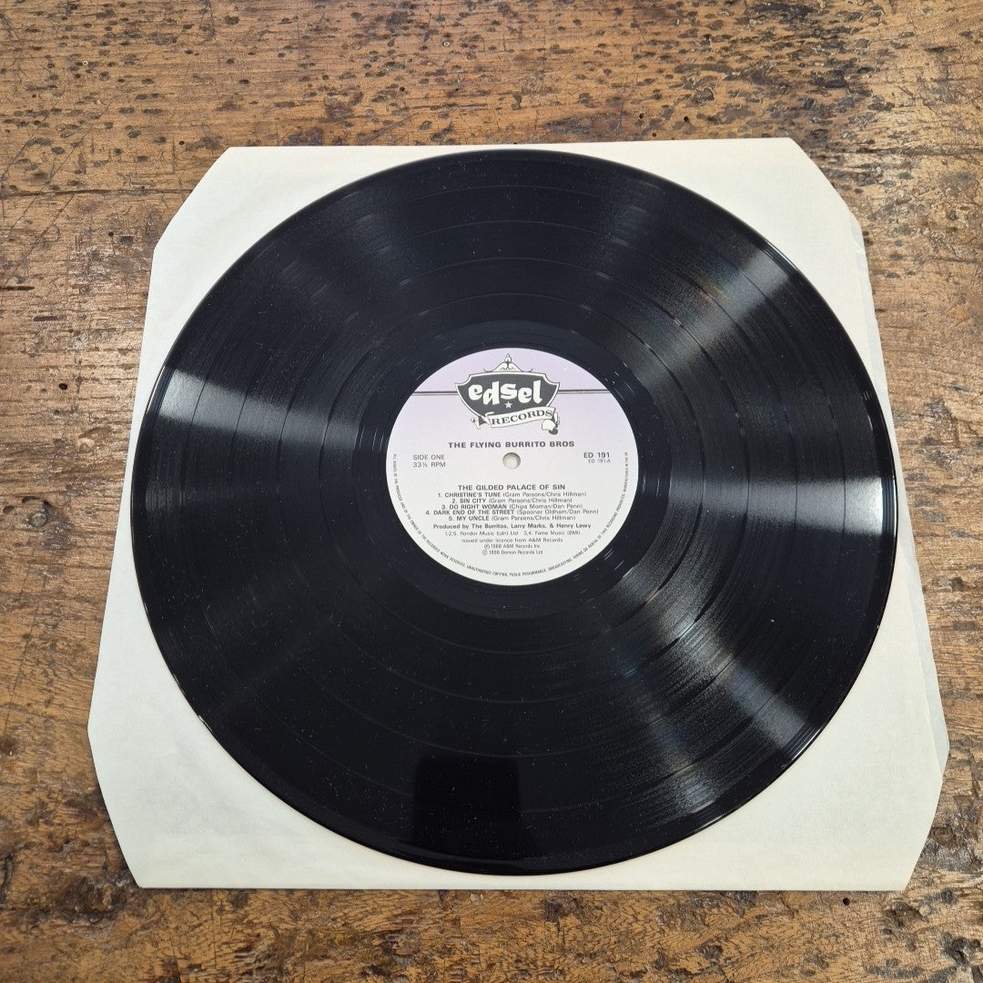 LP The Flying Burrito Bros - The Gilded Palace Of Sin ED 191 1986 Rock Vinile