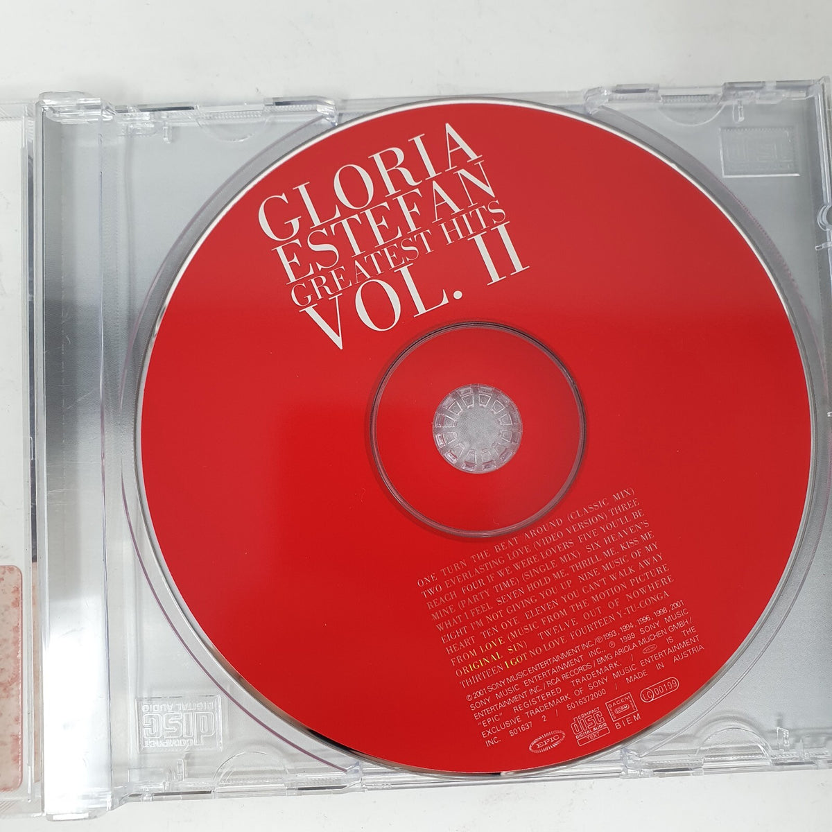 CD Gloria Estefan – Greatest Hits Vol. II Epic – EPC 501637 2