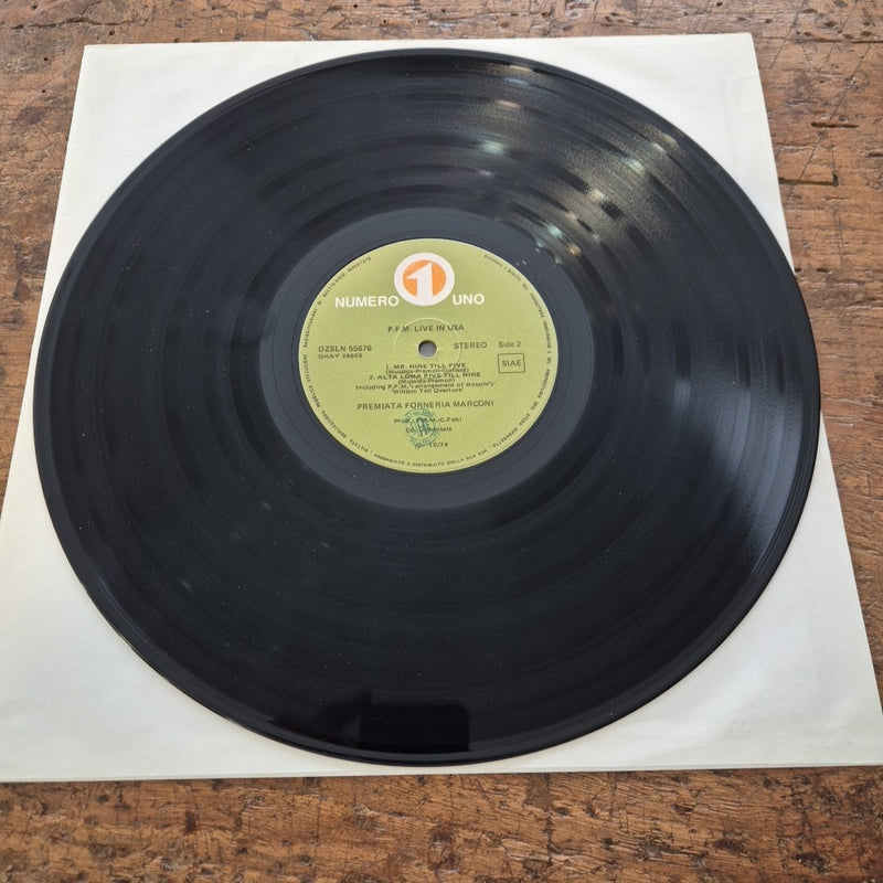 LP Premiata Forneria Marconi Live In U.S.A. DZSLN 55676 Italy 1974