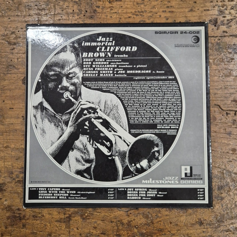LP Clifford Brown - Jazz Immortal GIR 24-002 Musica Jazz Vinile 12