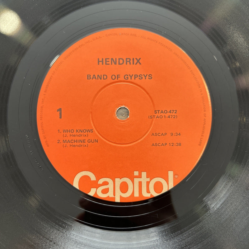 LP Jimi Hendrix - Band Of Gypsys STAO-472 VINILE Capitol Psychedelic Rock
