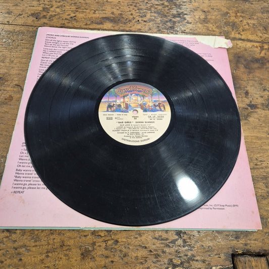 LP Donna Summer - Bad Girls CALP 5035 5036 Italy 1979 Pop Disco Soul Vinile