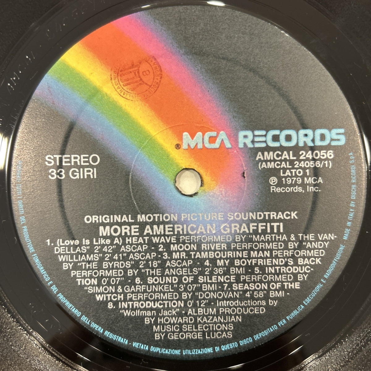 2 LP More - American Graffiti AMCAL 24056 Vinile 1985 Made In Italy Pop Rock