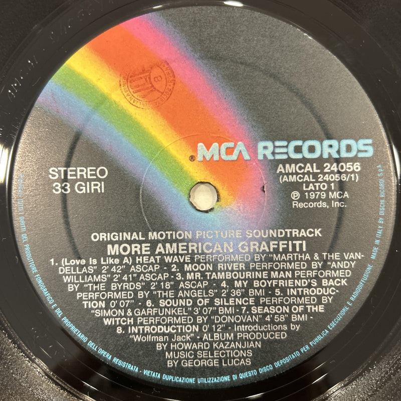 2 LP More - American Graffiti AMCAL 24056 Vinile 1985 Made In Italy Pop Rock