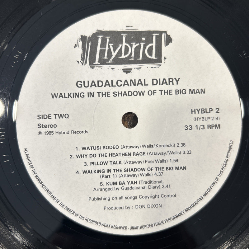 LP Guadalcanal - Walking In The Shadow Of The Big Man HYBLP2 UK Folk Rock Vinile